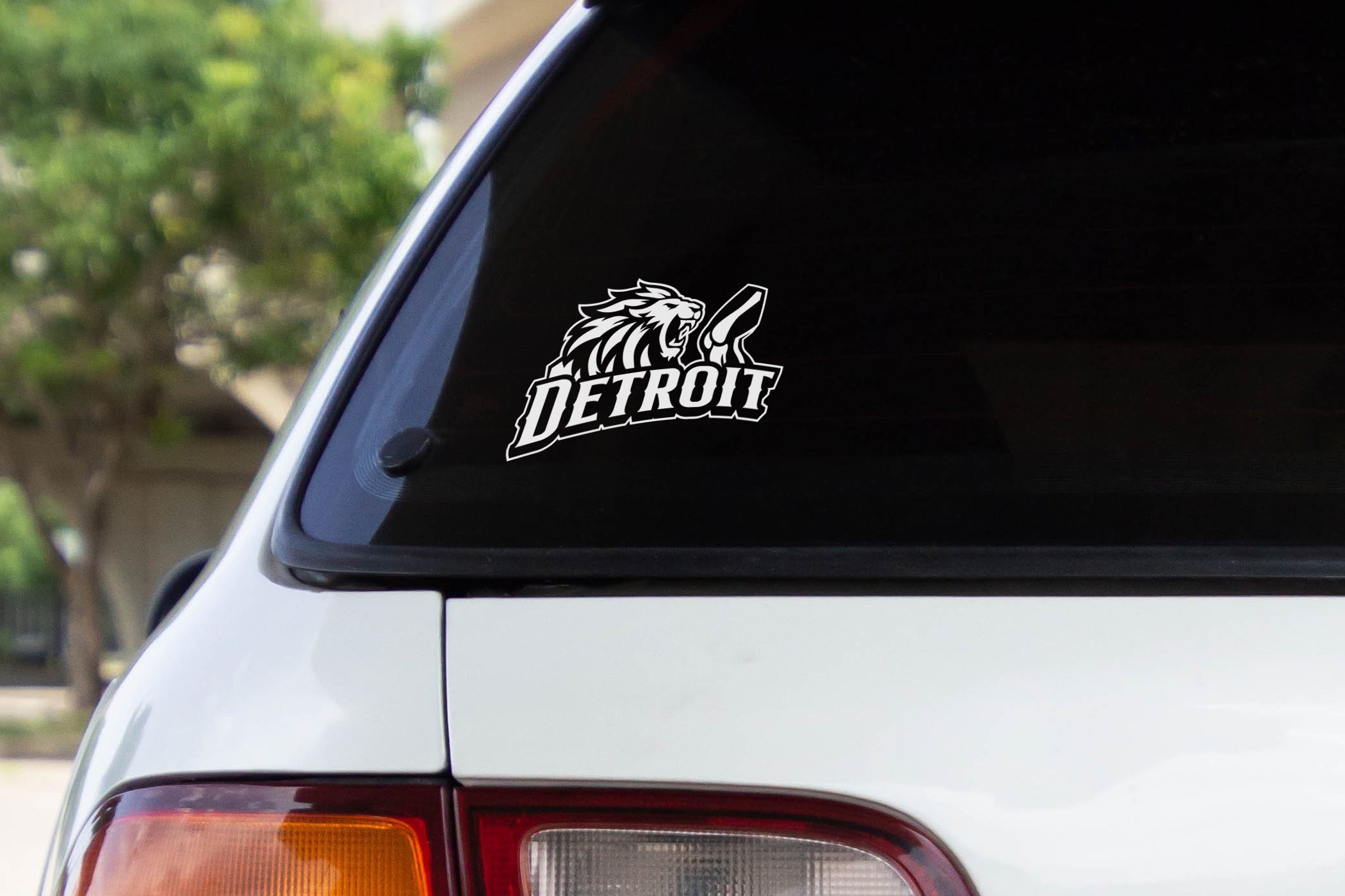 Detroit Car Back Glass Sticker (Coming Soon)