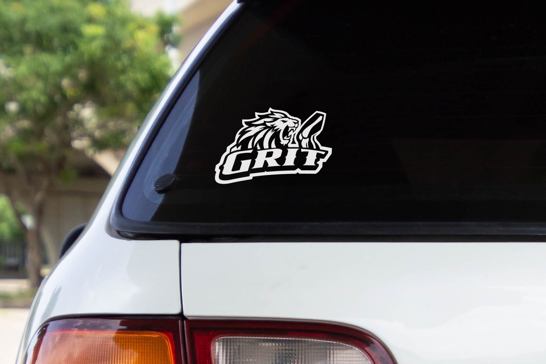 Grit Car Back Glass Sticker (Coming Soon)